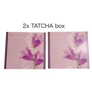 2x Tatcha Empty boxes with sleeves Set purple excellent condition gift package